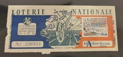 Billet de Loterie Nationale