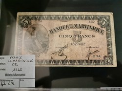 5 francs Martinique
