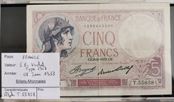 5 francs Violet