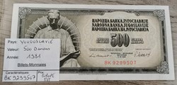 YOUGOSLAVIE - 500 Dinars