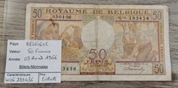 BELGIQUE - 50 Francs