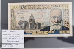 5 NF sur 500 fr Victor Hugo