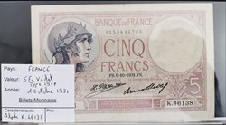 5 francs Violet