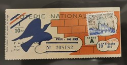 Billet de Loterie Nationale