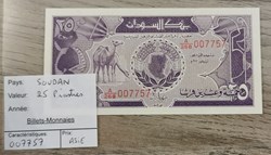 SOUDAN - 25 Piastres