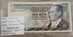 TURQUIE - 10000 lires