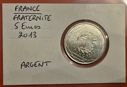 FRANCE - 5 euros - FRATERNITE - 2013