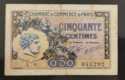 50 centimes Chambre de Commerce de Paris