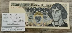 POLOGNE 1000 Zlotys