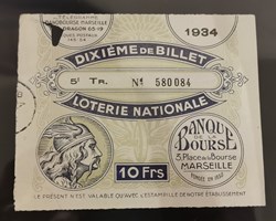 Billet de Loterie Nationale