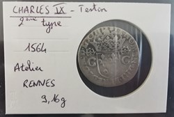 CHARLES IX Teston 1564