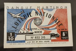 Billet de Loterie Nationale