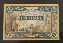 1 francs Chambre de Commerce de Fécamp