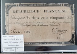 Assignat 250 livres série 3682