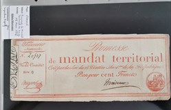 Mandat territorial 100 francs série 20439