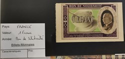 1 francs Bon de solidarité PETAIN