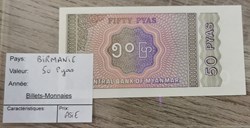 BIRMANIE - 50 Pyas