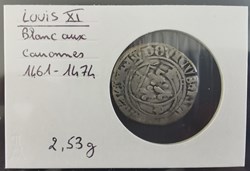 LOUIX XI Blanc aux couronnes 1461-1474