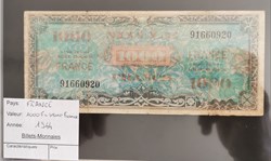 1000 francs Verso France