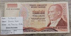 TURQUIE - 20000 lires