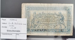 50 centimes Trésorerie aux Armées