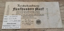 ALLEMAGNE - 500 Mark