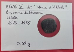 HENRI II Royaume de Navarre Liard 1516-1535