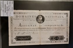 Assignat 50 livres face royale série 6172