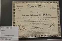 Billet théâtre ville de Paris