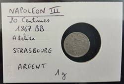 NAPOLEON III 20 centimes 1867 BB