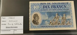 10 francs Bon de solidarité PETAIN