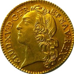 Louis d'or 1740 B au bandeau (inédit)