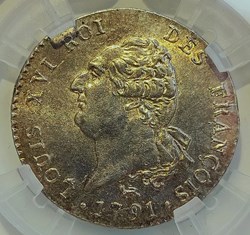 30 sols 1791 A léopard au génie MS64
