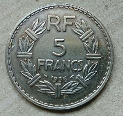 5 francs 1936