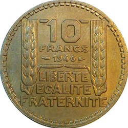 10 francs 1946 rameaux longs
