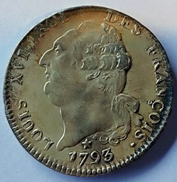 Écu 1793MA au génie AU58