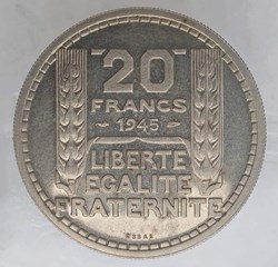 20 francs 1945 essai
