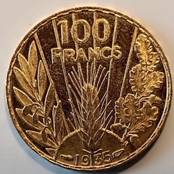 100 francs 1935 flan bruni