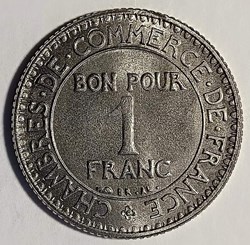 1 franc 1920 essai nickel SP65