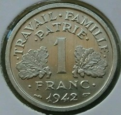 1 franc 1942 essai