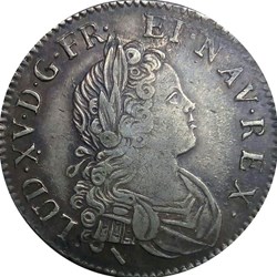 1/2 écu 1718 W de France-Navarre