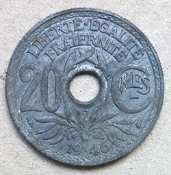 20 centimes 1946 B