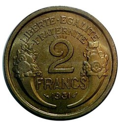 2 francs 1931 essai
