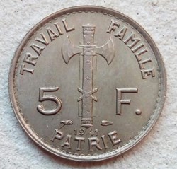 5 francs 1941 Pétain