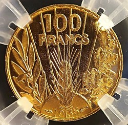 100 francs 1935 flan bruni PR63