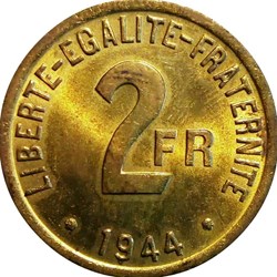 2 francs 1944
