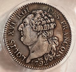 1/2 écu 1792 A au génie MS61