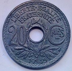 20 centimes 1945 B