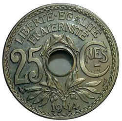 25 centimes 1914 essai