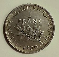 1 franc 1900 flan mat
